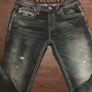 Mens rock revival jeans size 36